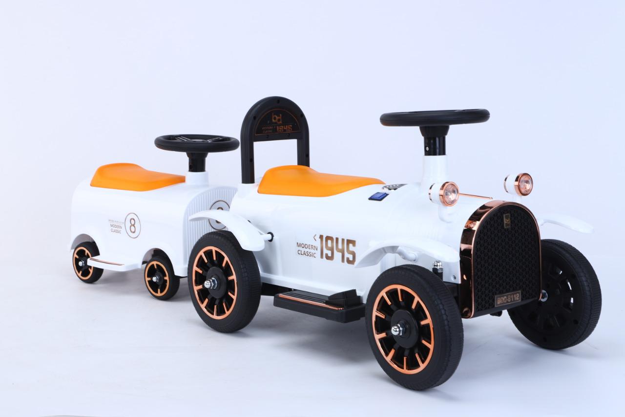 Train with Attachment White 8112 - T - Colorland Toys