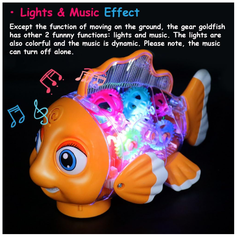 Transparent Gear Fish YJ - 3034 - Colorland Toys