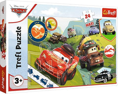 Trefl Happy Cars Disney Cars - 3 Maxi 24 - Pcs 14352 - Colorland Toys