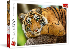 Trefl Tiger Portrait Puzzle 500pcs 37397 - Colorland Toys