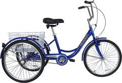Tricycle CL 24 Basket Blue - Colorland Toys