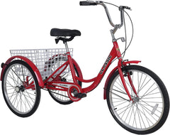 Tricycle CL 24 Basket Red - Colorland Toys