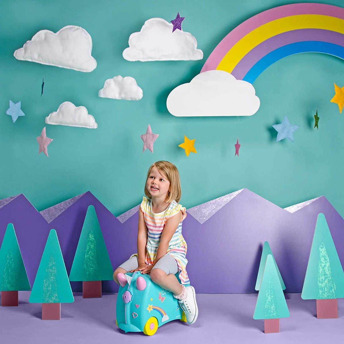 Trunki Una the Unicorn Blue TI0287 - GB01 - Colorland Toys
