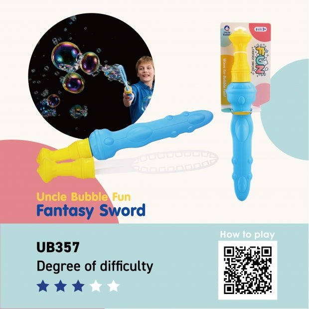 Uncle Bubble Fun Fantasy Sword - Colorland Toys