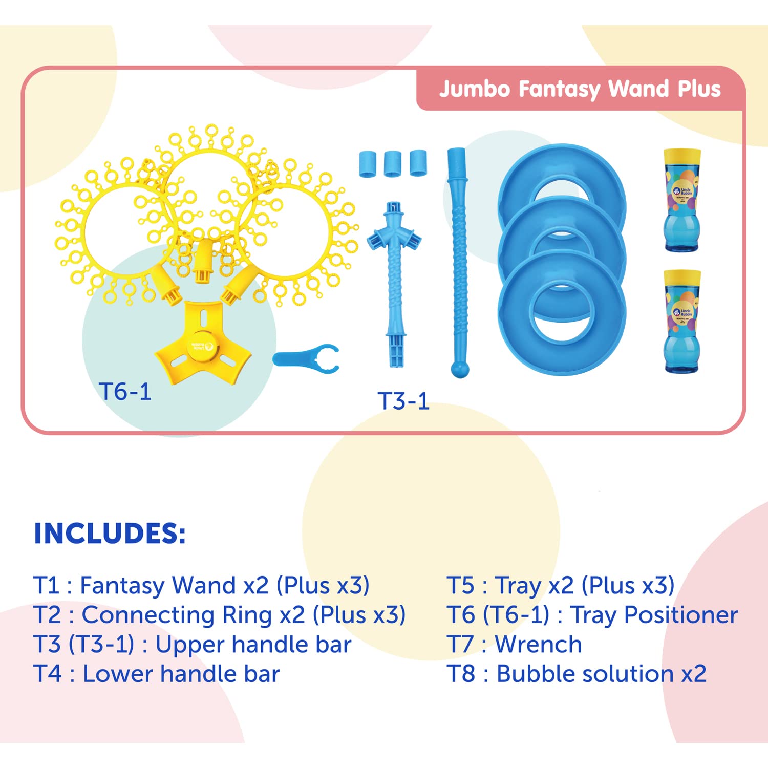 Uncle Bubble Fun Fantasy Wand - Colorland Toys