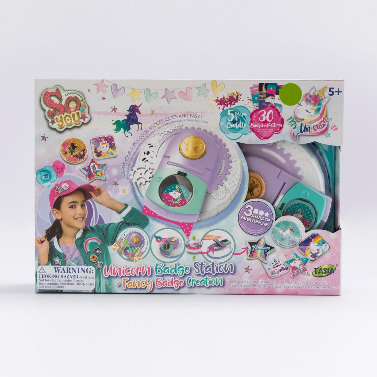 Unicorn Badge Station Fancy Badge Creation T08341 - A - A - Colorland Toys