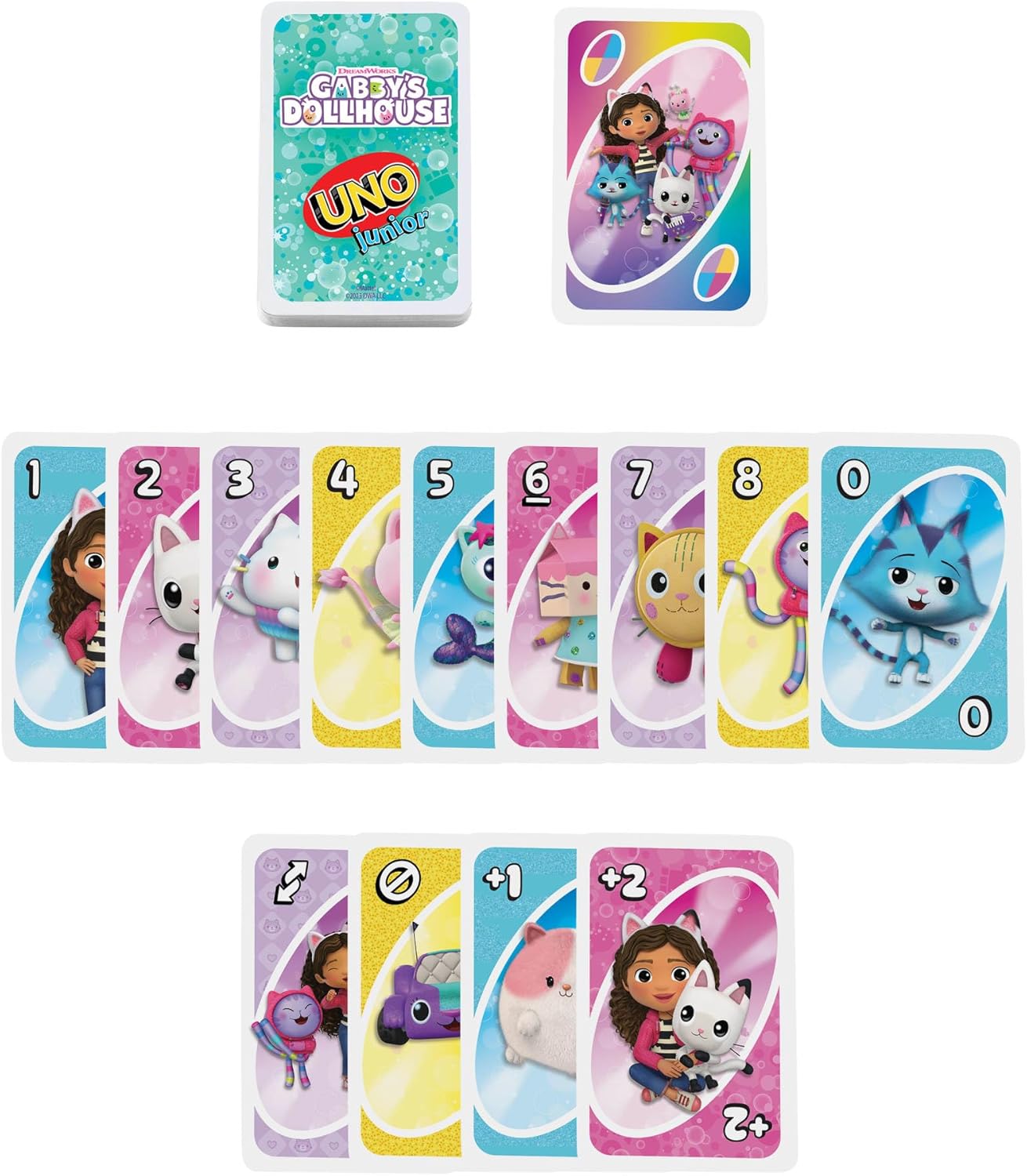 UNO Junior Gabby's Dollhouse Card Game - Colorland Toys