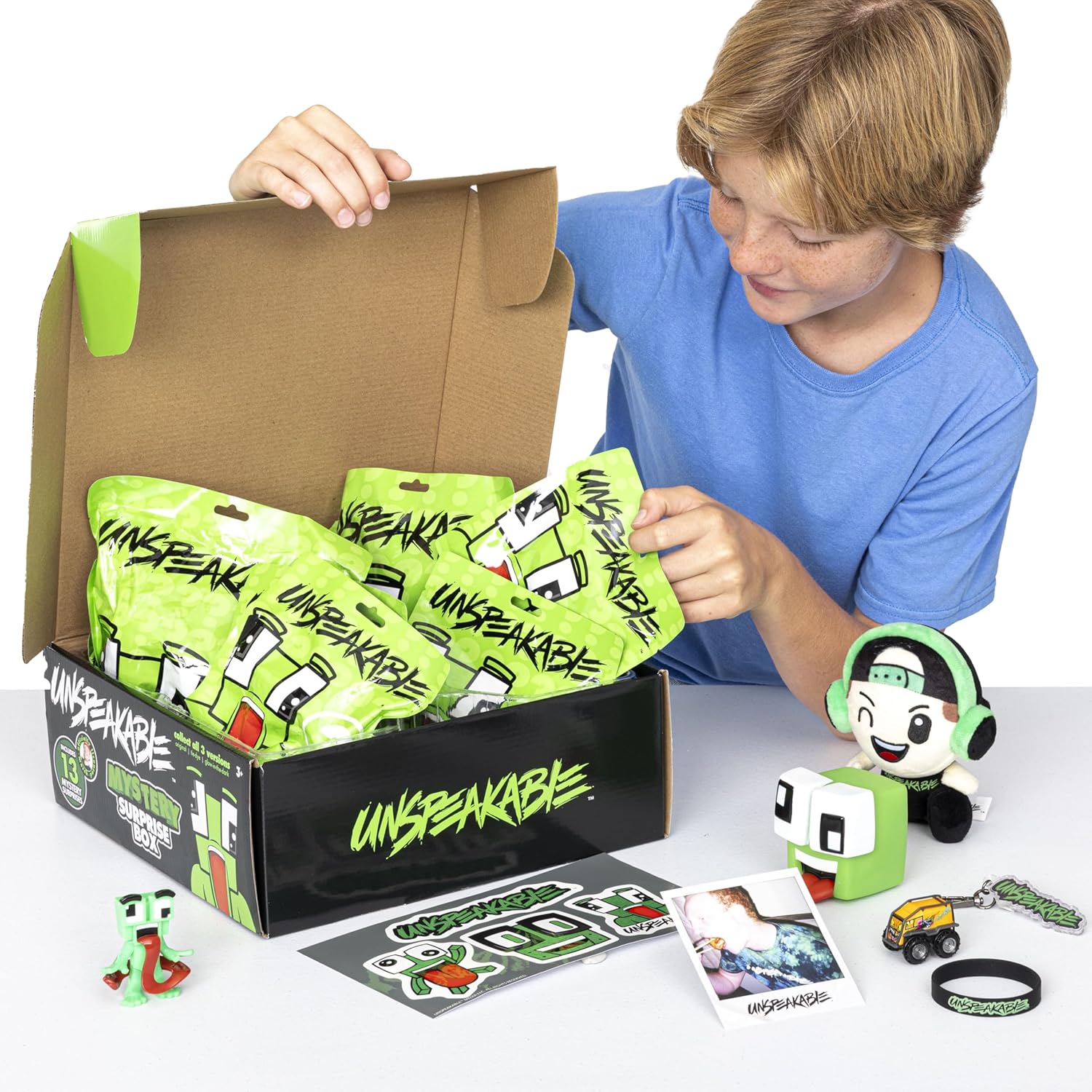 Unspeakable Mystery Surprise Box — 13 Collectibles with Exclusive Plush, Figure, Squishy & More - Colorland Toys
