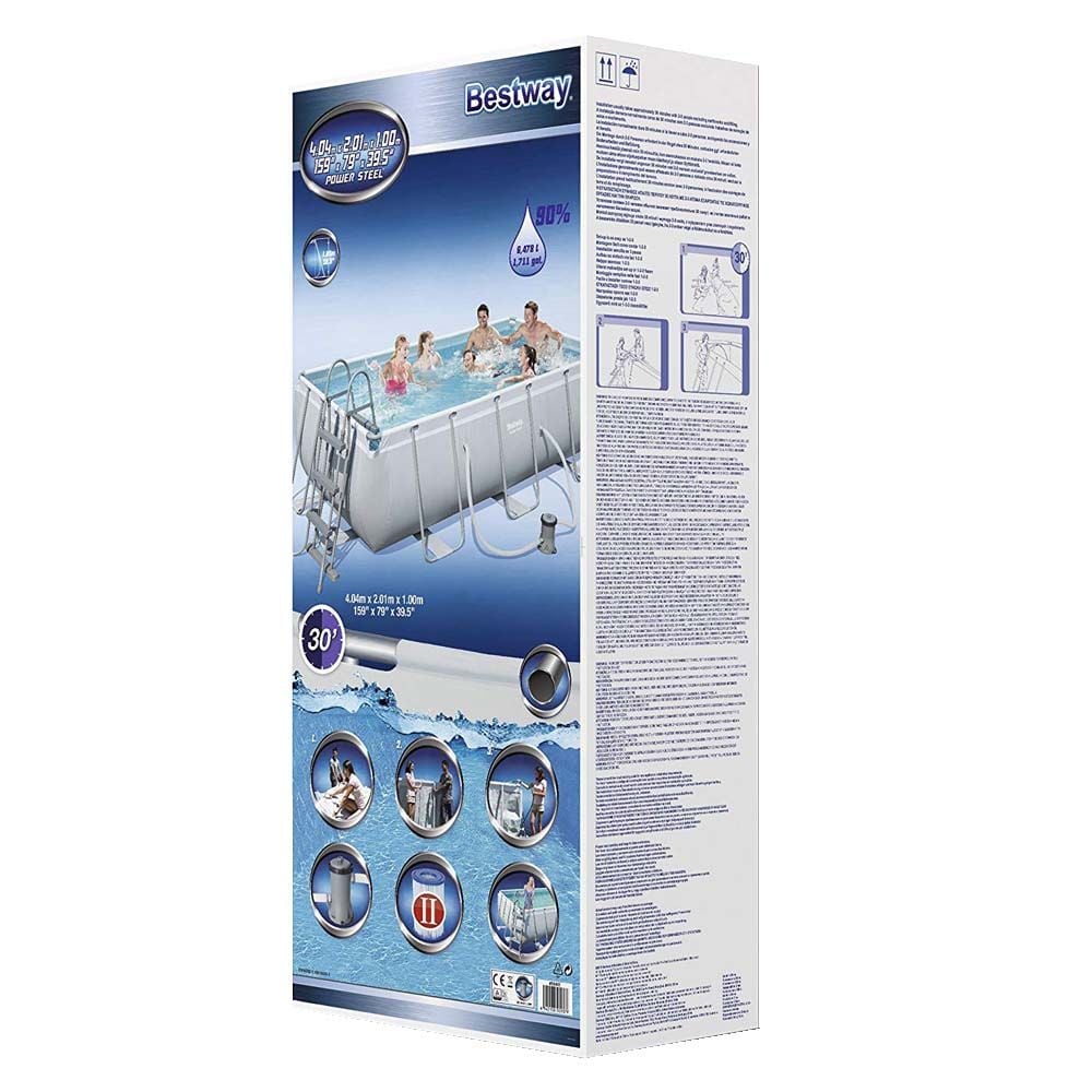 Bestway Power Steel Rectangular Pool 404x201cm — view 5