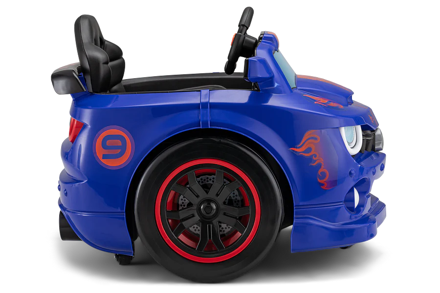 6V KT Dizzy Racers Ride-On Car Blue by Kid Trax Toys