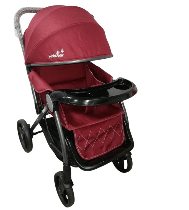 Vanbloom Baby Stroller Red 8703/S4260 - Colorland Toys