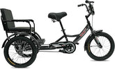 Vaux Tricycle 12 Back Seat Black - Colorland Toys