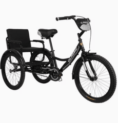 Vaux Tricycle 16 Back Seat Black - Colorland Toys