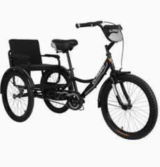 Vaux Tricycle 16 Back Seat Black - Colorland Toys