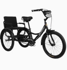 Vaux Tricycle 20 Back Seat Black - Colorland Toys