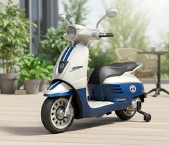Vespa Qike Motorcycle With Box Blue QK2308 - Colorland Toys