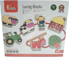 Viga Lacing Blocks 59548 - Colorland Toys