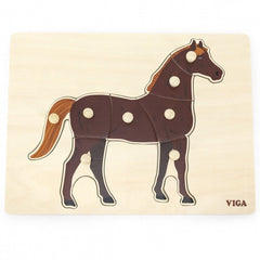 Viga Montessori Puzzle Horse 44607 - Colorland Toys