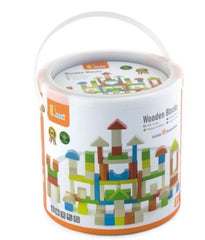 Viga Wooden Blocks 80pcs 2.5cm 50333 - Colorland Toys