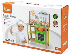 Viga Wooden Colourful Fantastic Kitchen with Accessories 50957FSC - Colorland Toys