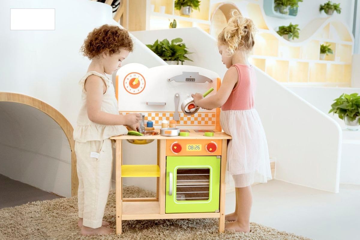 Viga Wooden Colourful Fantastic Kitchen with Accessories 50957FSC - Colorland Toys