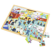 Viga Wooden Fire Fighting Puzzle 48pcs 44581 - Colorland Toys