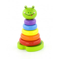 Viga Wooden Frog Stacker 50258 - Colorland Toys