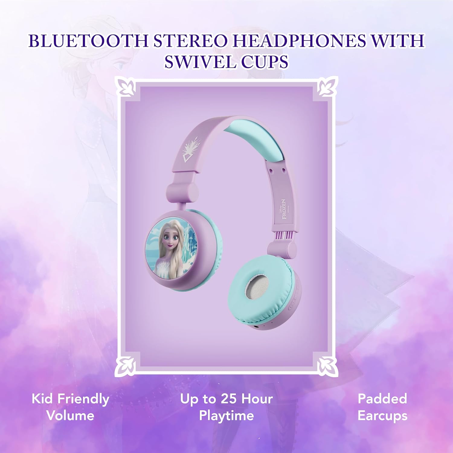 Volkano Disney Frozen Bluetooth Wireless Headphones for Kids — DY-99 - Colorland Toys