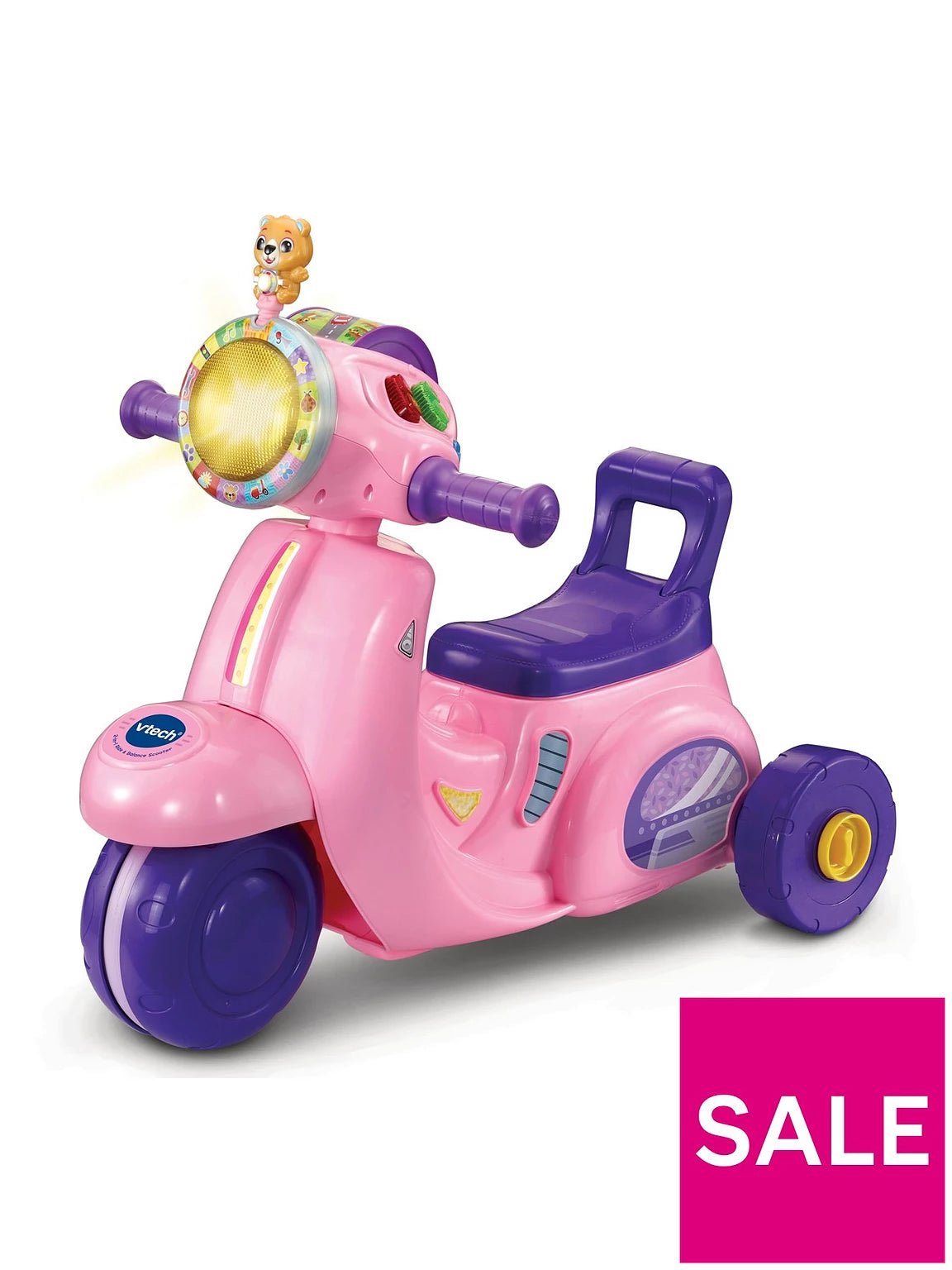VTech 2 - In - 1 Ride & Balance Scooter Pink VT80 - 572353 - Colorland Toys