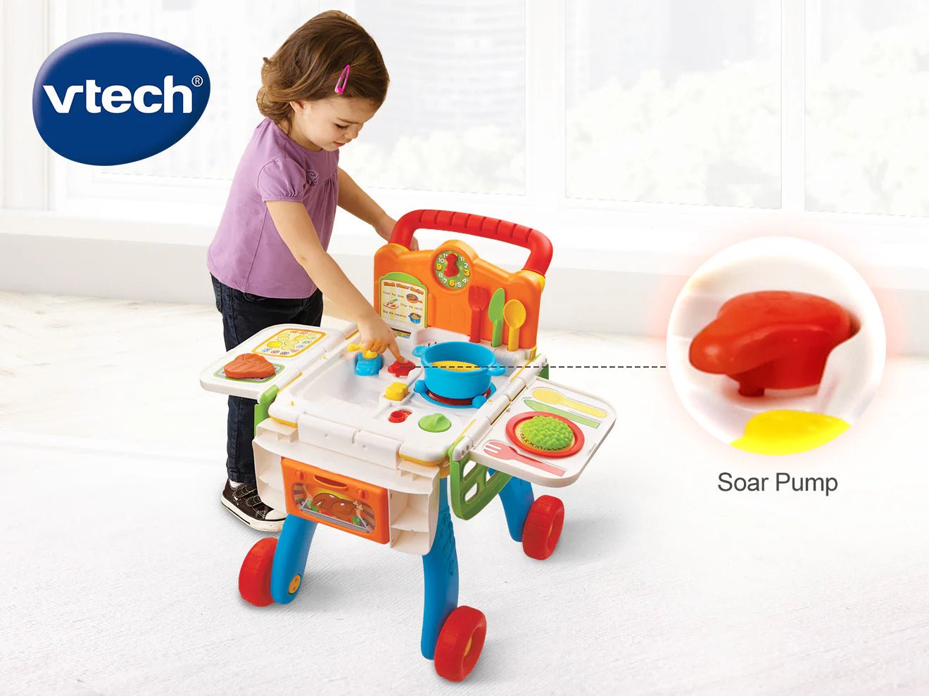 VTech 2 - in - 1 Shop and Cook Playset – VT80 - 141850 - Colorland Toys