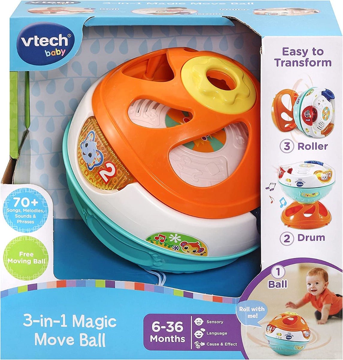 VTech 3 - in - 1 Magic Move Ball 80 - 509003 - Colorland Toys