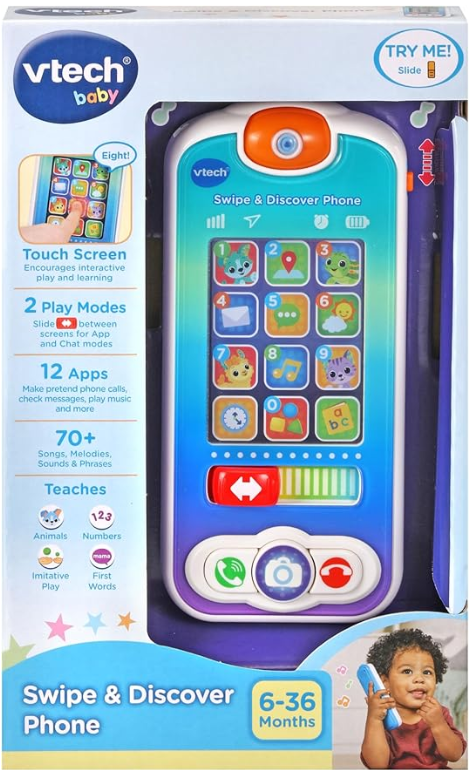 VTech Baby Swipe & Discover Phone 80 - 537603 - Colorland Toys