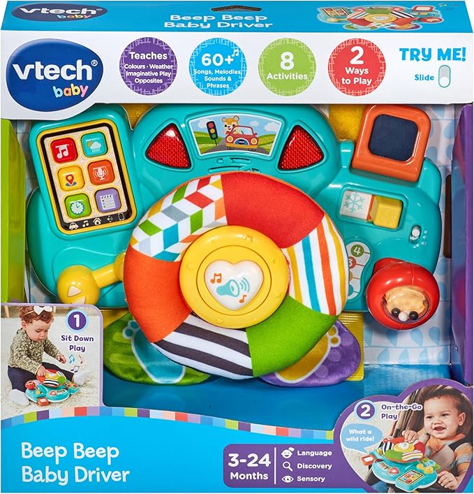 VTech Beep Beep Baby Driver VT80 - 567503 - Colorland Toys