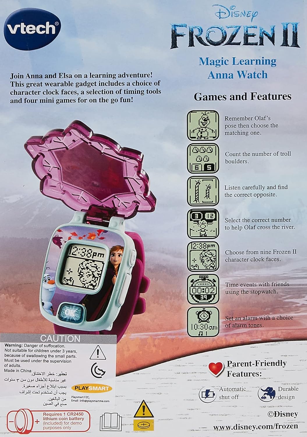 VTech Frozen 2 Magic Learning Anna Watch 80 - 518863 - Colorland Toys