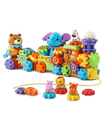 VTech Gearzooz Animal Gear Up & Go Train Baby VT80-198903 - Colorland Toys