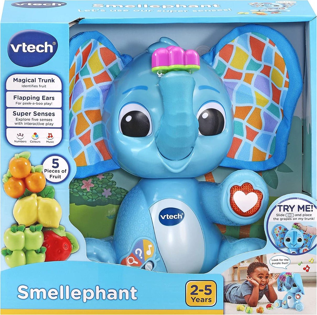 VTech Play & Learn Sensory Smellephant 80 - 552703 - Colorland Toys