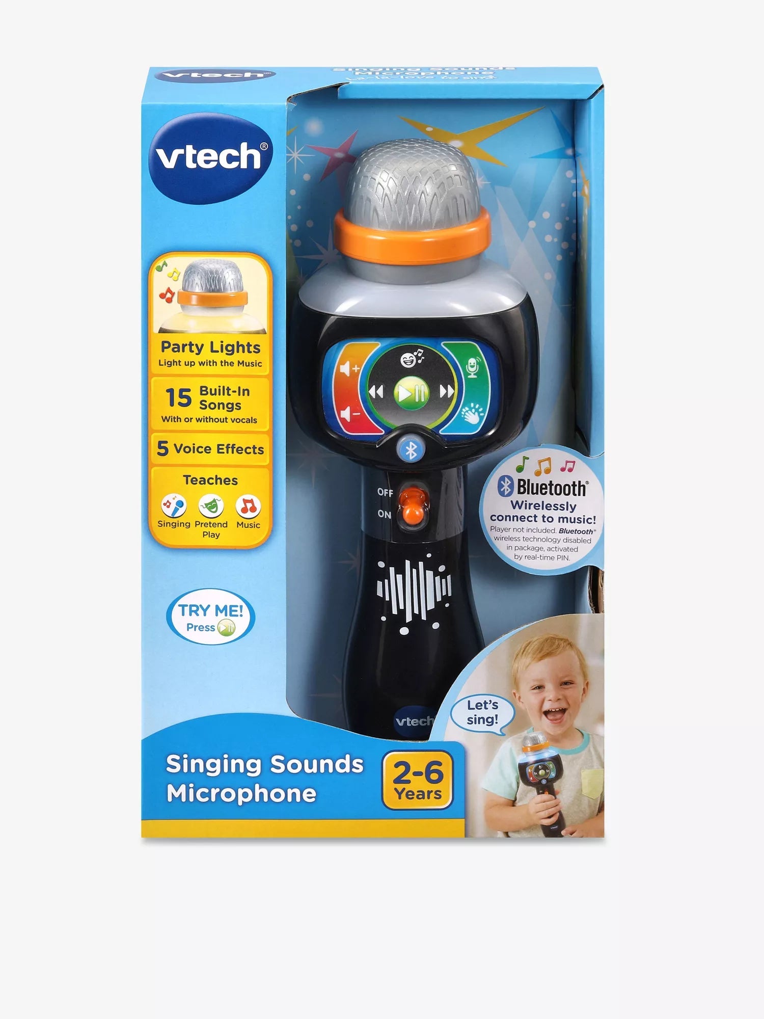 VTech Singing Sounds Microphone VT80 - 551003 - Colorland Toys