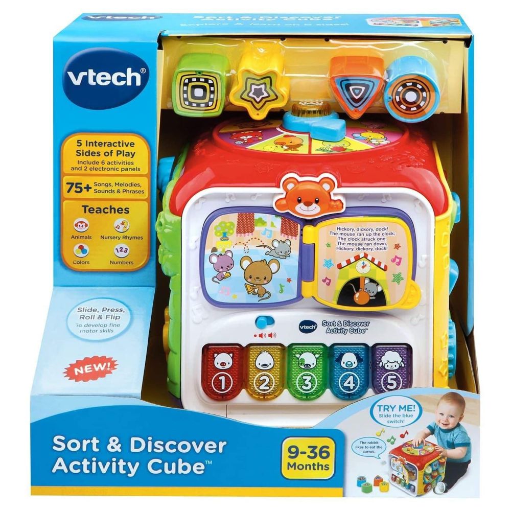 Vtech Sort & Discover Activity Cube 80 - 183403 - Colorland Toys