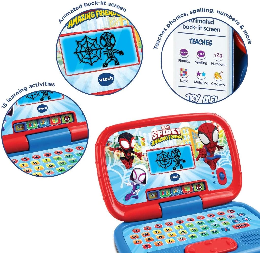 VTECH Spidey Learning Laptop VT80 - 561603 - Colorland Toys