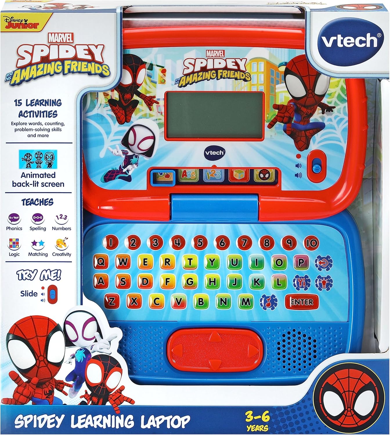 VTECH Spidey Learning Laptop VT80 - 561603 - Colorland Toys