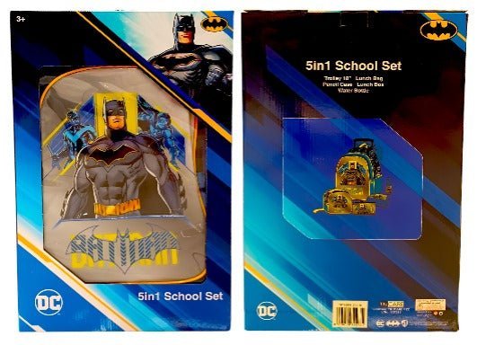 Warner Bros Batman Team 5-in-1 School Set 18inch TBT235IN1C19-18