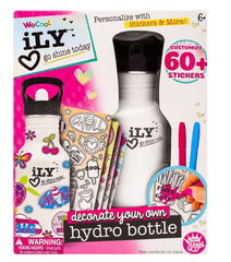 We Cool ILY Color Your Own Hydro Bottle 111245 - Colorland Toys