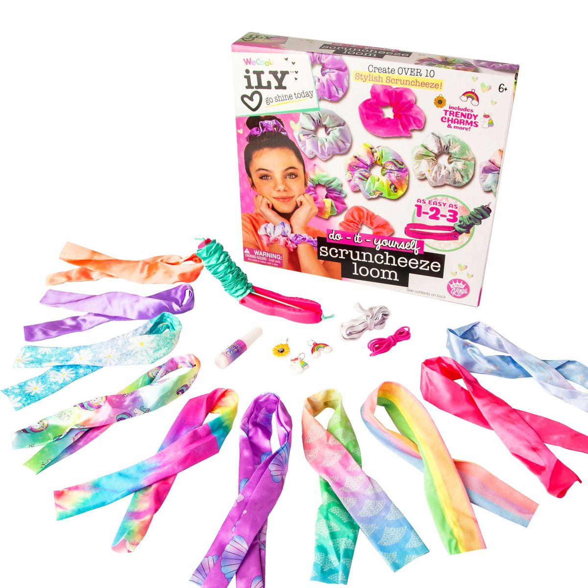 We Cool ILY DIY Scruncheeze Loom Kit 111203 - Colorland Toys