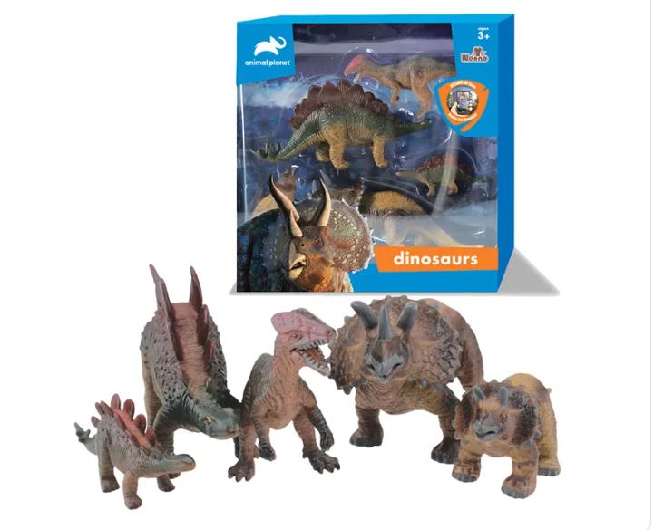 Wenno Dinosaurs In The Window Box 5pcs - Colorland Toys