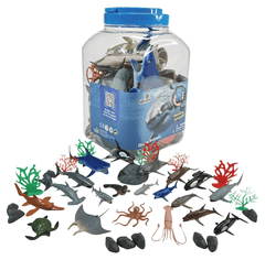 Wenno Ocean Animals Bucket 40pcs 6702 - Colorland Toys