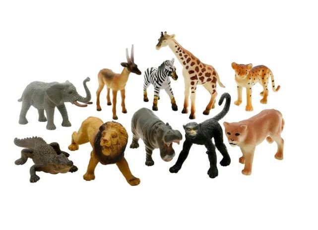 Wenno Wild Animals Playset 10pcs - Colorland Toys