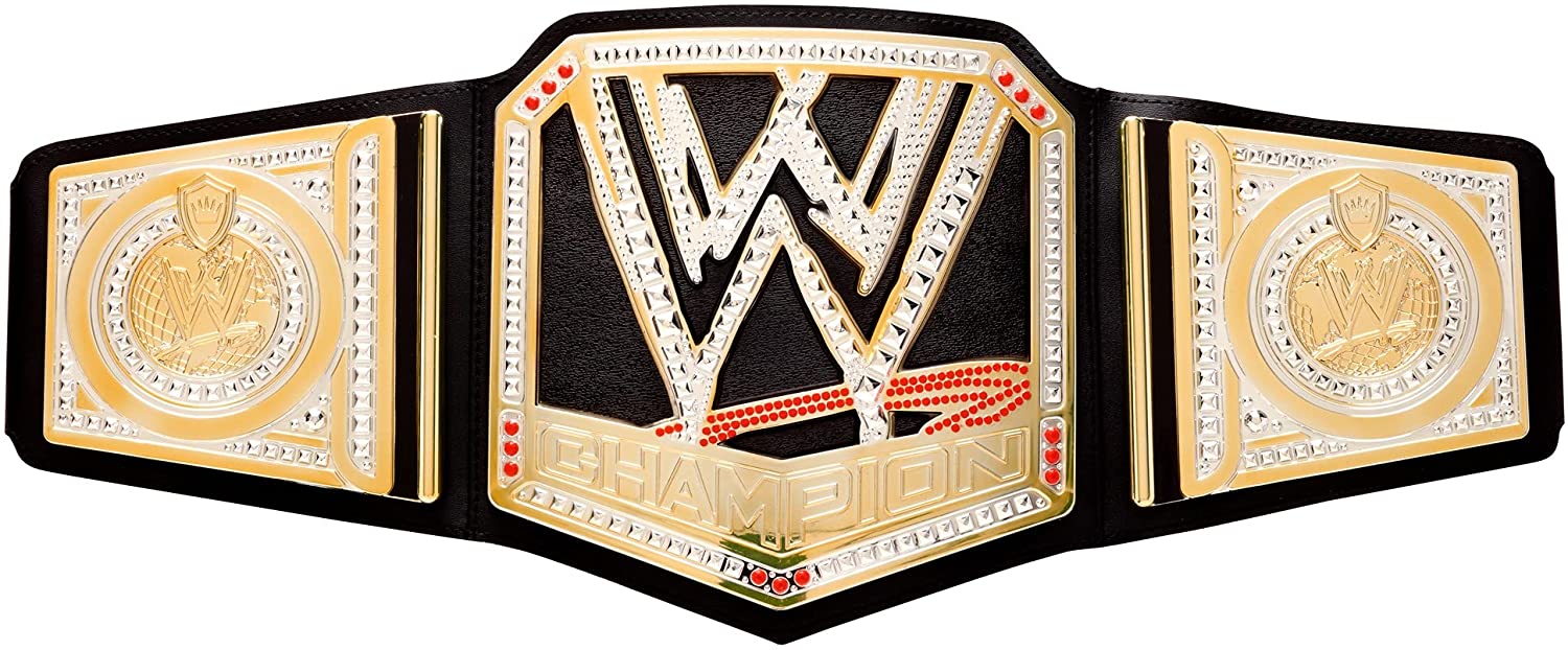 WWE World Heavyweight Wrestling Championship Title Belt Black GDB49 - Colorland Toys