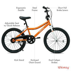 Whimsy Classic Bicycle 20 Inch Orange WM20CL - OR - Colorland Toys