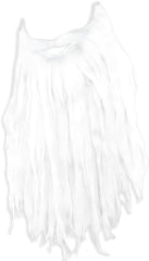 White Plush Beard & Moustache 360607 - Colorland Toys