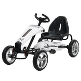 Megastar Ride On Pedal Go Kart Racer White DMD308 - Colorland Toys